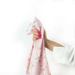 Włosomaniaczka - HELFI Ręcznik bambusowy do włosów "Różowo mi"