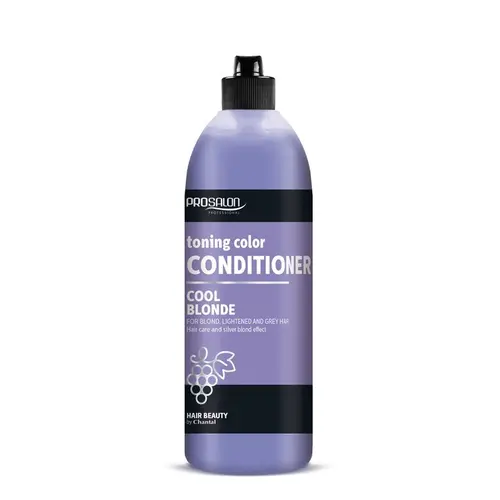Chantal prosalon cool blonde color toning conditioner for blonde, bleached and gray hair 500g