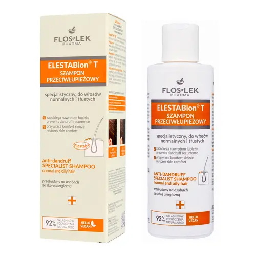 Floslek pharma elestabion t szampon przeciwłupieżowy do włosów normalnych i tłustych 150ml