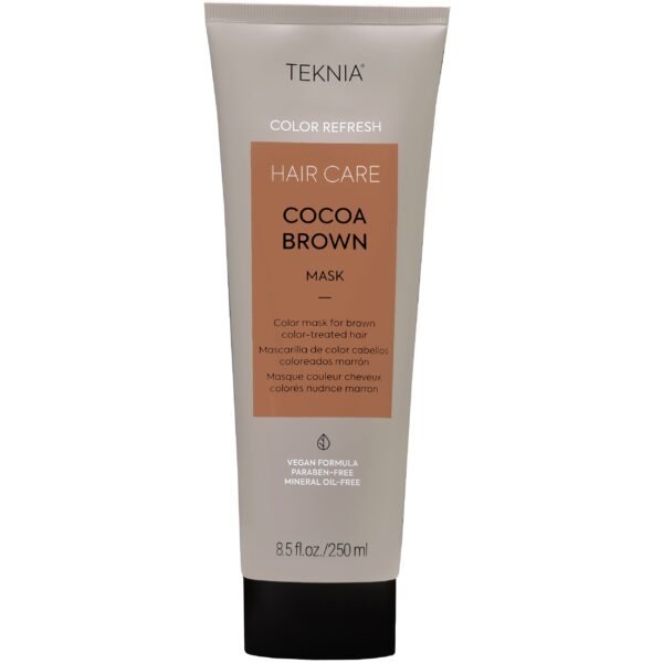 Lakme Teknia Refresh Cocoa Brown - odświeżająca maska do włosów farbowanych na brąz, 250ml