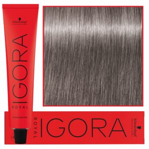 Schwarzkopf Professional Igora Royal - trwała farba do włosów o innowacyjnej formule, 60ml 8-21 | Jasny Blond Popielaty Cendre