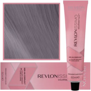 Revlon Revlonissimo Colorsmetique - kremowa farba do włosów, 60ml 012 | Opalizujący Szary