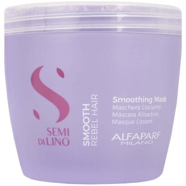 Alfaparf Semi Di Lino Smoothing Mask – nawilżająco-wygładzająca maska do włosów, 500ml