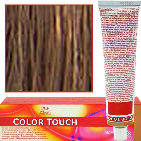 WELLA COLOR TOUCH profesjonalna farba do włosów 60 ml 6/71 Brązowo-Popielaty Ciemny Blond