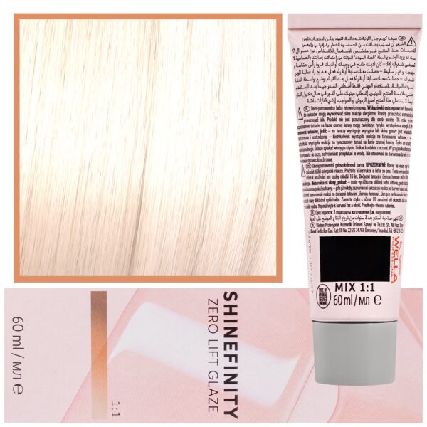 Wella Shinefinity Zero Lift Glaze - profesjonalna farba do włosów, 60ml 09/36 | Bardzo Jasny Fioletowy Złocisty Blond