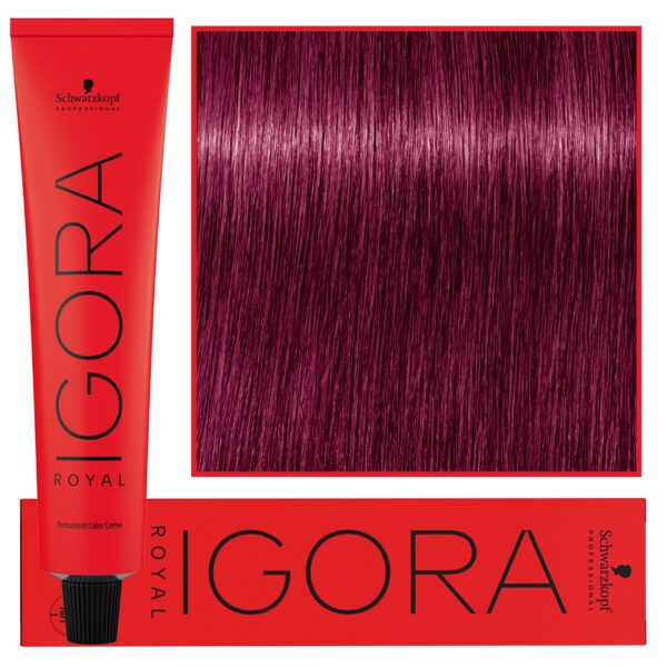 Schwarzkopf Professional Igora Royal - trwała farba do włosów o innowacyjnej formule, 60ml 0-89 | Koncentrat Czerwono-Fioletowy