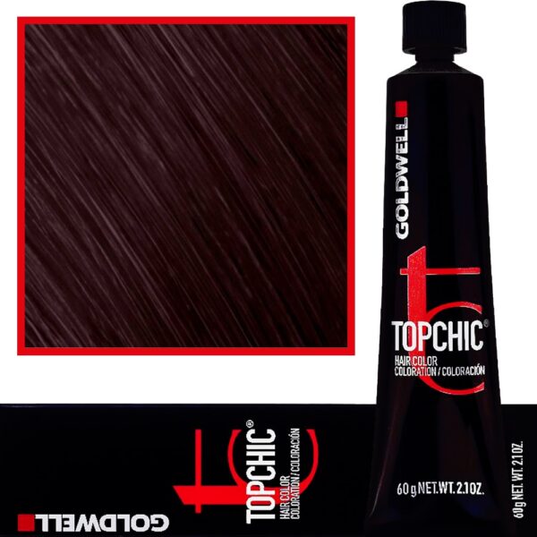 Goldwell Topchic - profesjonalna farba do włosów, 60ml 5-R Średnia Czerwień