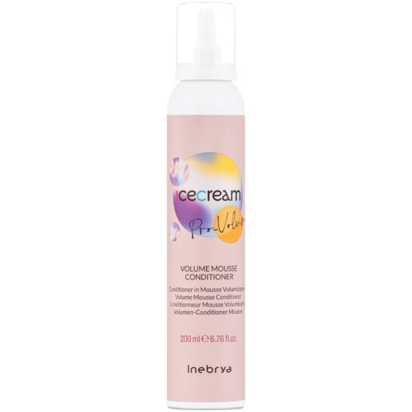 Inebrya Ice Cream Pro Volume Mousse - odżywka w piance dodająca objętości, 200ml