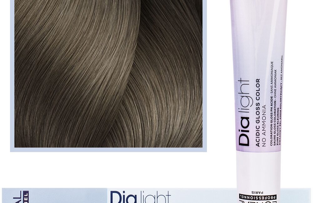 Loreal Dia Light - profesjonalna farba do włosów, 50ml 7.01 Blond Naturalny Popielaty
