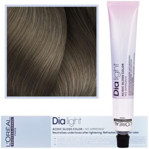 Loreal Dia Light - profesjonalna farba do włosów, 50ml 7.01 Blond Naturalny Popielaty