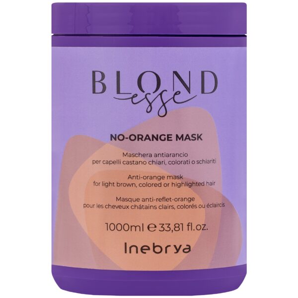 Inebrya Blondesse No Orange - maska niwelująca żółte refleksy, 1000ml