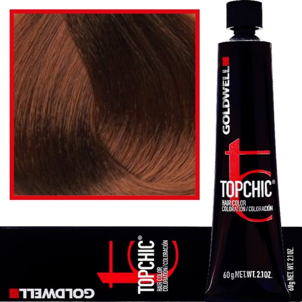 Goldwell Topchic - profesjonalna farba do włosów, 60ml 6-KS Przyciemniona Srebrna Miedź