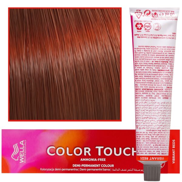 WELLA COLOR TOUCH profesjonalna farba do włosów 60 ml 7/4 Średni Blond Czerwony
