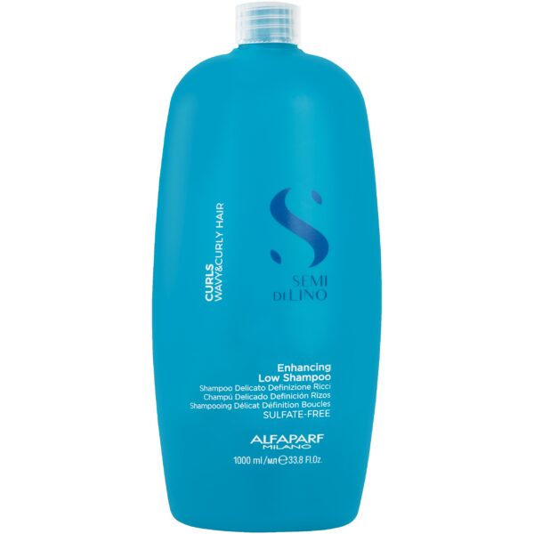Alfaparf Semi Di Lino Curls Enhancing Low Shampoo - delikatny szampon do kręconych, 1000ml