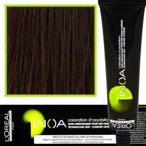 Loreal Inoa farba do włosów głęboki i trwały kolor dodatkowa ochrona włosa 60 ml 4.35 Brąz Złocisto - Mahoniowy