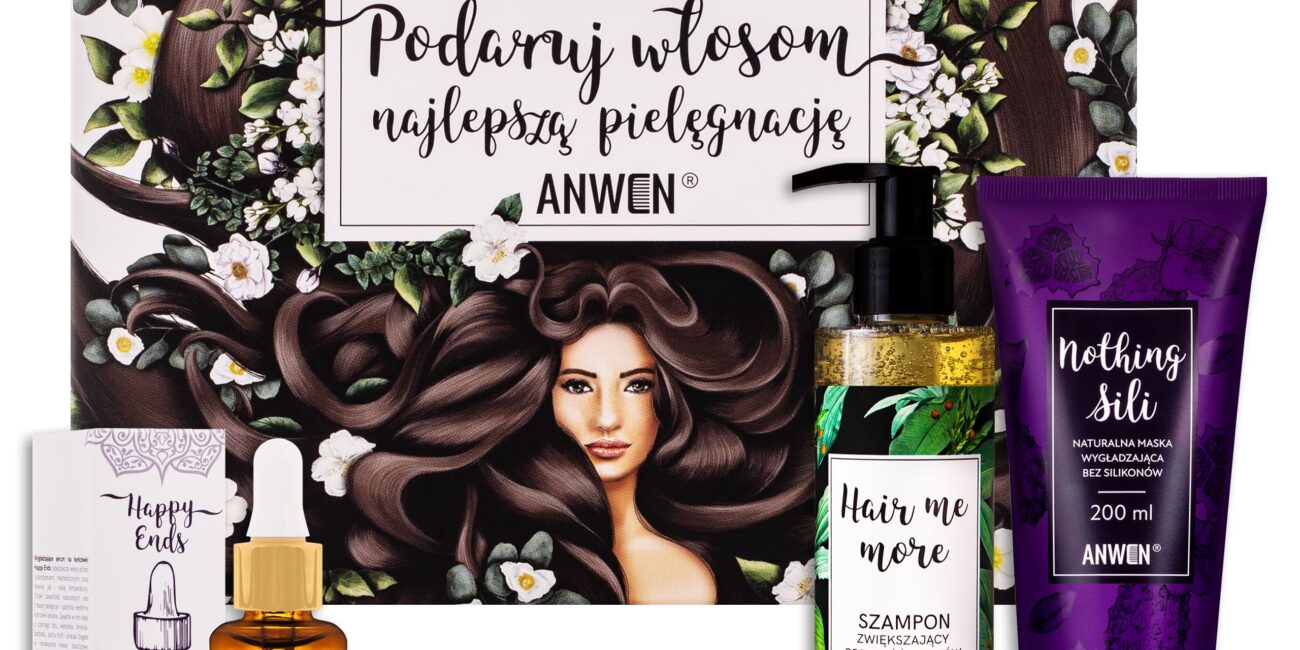 Anwen - zestaw kosmetyków pielęgnacyjnych do włosów, 2x200ml i 20ml