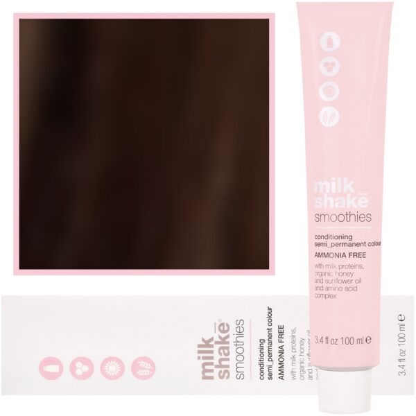 Milk Shake Smoothie Semi-Perm - farba do włosów bez amoniaku 100ml, paleta kolorów  5,431 | 5CGA || Naturalny Jasny Egzotyczny Brąz