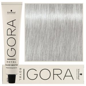 Schwarzkopf Professional Igora Silver Whites – farba tonująca do włosów siwych, 60ml Silver | Srebrny