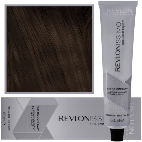 Revlon Revlonissimo Colorsmetique - kremowa farba do włosów, 60ml 4 | Średni Brąz