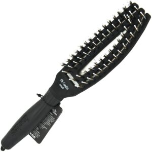 Olivia Garden Finger Brush Combo Small, szczotka do rozczesywania z włosiem dzika Black | Czarna