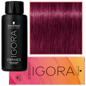 Schwarzkopf Professional Igora Vibrance – półtrwała farba do włosów bez amoniaku, 60ml 0-89 | Koncentrat Czerwono-Fioletowy