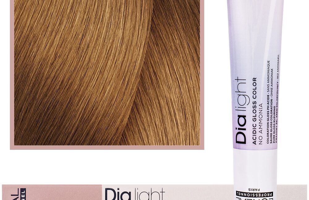 Loreal Dia Light - profesjonalna farba do włosów, 50ml 8.34 Jasny Blond Złocisto-Miedziany