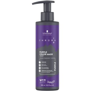 Schwarzkopf Chroma ID Color Mask - maska koloryzująca do włosów, 300ml Purple | Fioletowy