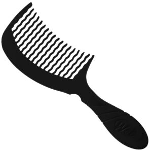 Wet Brush Pro Detangling Comb - grzebień do delikatnego rozczesywania włosów, różne kolory Black | Czarny