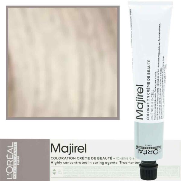 Loreal Majirel - profesjonalna farba do włosów, paleta kolorów, 50ml 10.12 Bardzo Bardzo Jasny Blond Popielato-Opalizujący