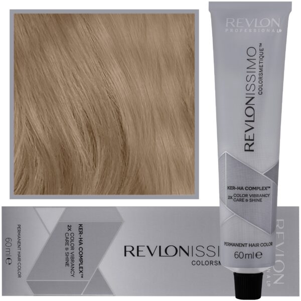 Revlon Revlonissimo Colorsmetique High Coverage - profesjonalna farba do siwych włosów, 60ml HC 7 | Średni Blond