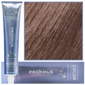 Proximus Supreme Color Nanotechnology – profesjonalna farba do włosów z kwasem hialuronowym, 100ml 9,81 | Bardzo Jasny Tytoniowy Blond