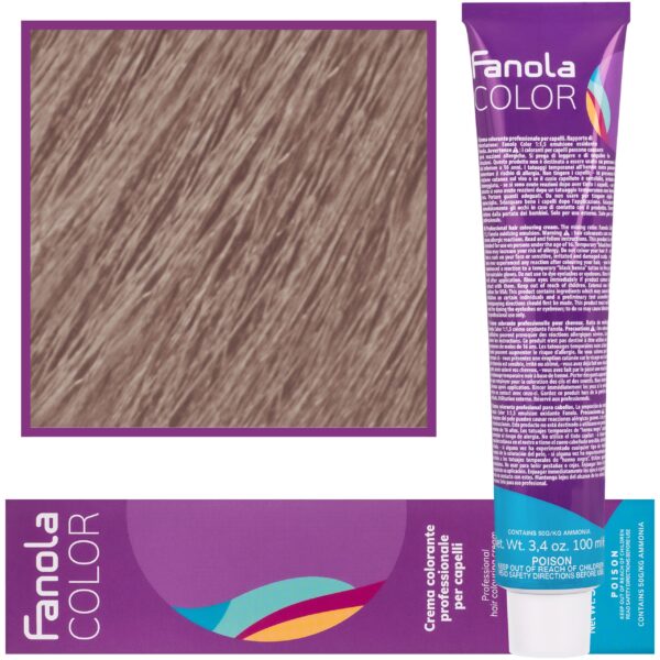 Fanola Crema Color farba - profesjonalny krem koloryzujący, 100 ml Argento T. | (Toner) Srebrny