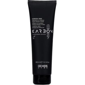 Echosline Karbon 9 Charcoal Mask- maska do włosów zniszczonych z węglem, 300ml