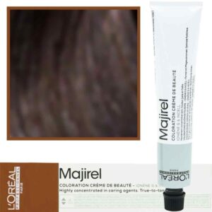 Loreal Majirel - profesjonalna farba do włosów, paleta kolorów, 50ml 4.8 Brąz Mokka