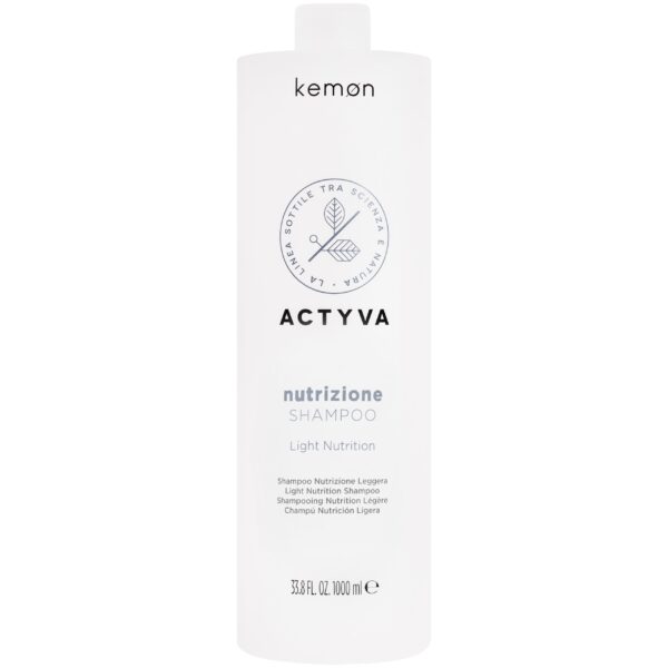 Kemon ACTYVA Nutrizione - intensywnie nawilżający szampon do suchych włosów, 1000ml