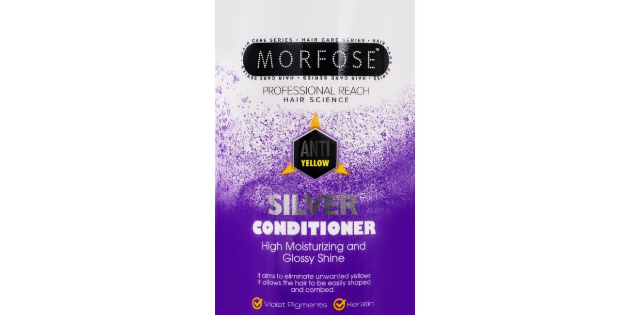 Morfose Silver Conditioner - odżywka do włosów blond i siwych, nawilża i dodaje blasku, 1000ml