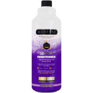 Morfose Silver Conditioner - odżywka do włosów blond i siwych, nawilża i dodaje blasku, 1000ml