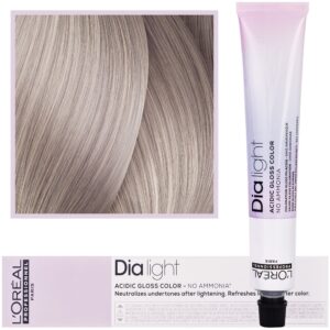 Loreal Dia Light - profesjonalna farba do włosów, 50ml 10.21 Bardzo Bardzo Jasny Blond Opalizująco-Popielaty