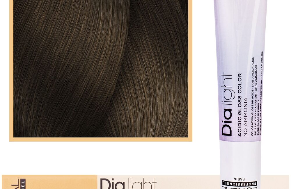 Loreal Dia Light - profesjonalna farba do włosów, 50ml 6.3 Ciemny Blond Złocisty