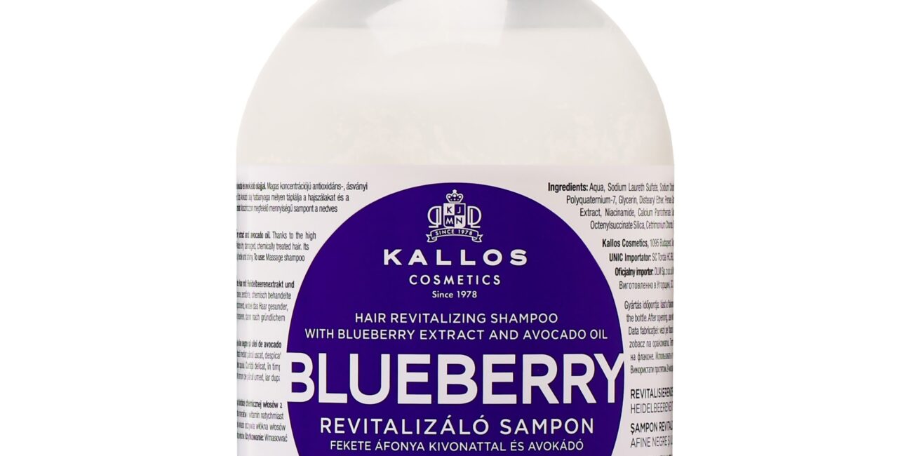 Kallos Blueberry Revitalizing Shampoo - rewitalizujący szampon do włosów zniszczonych, 1000ml