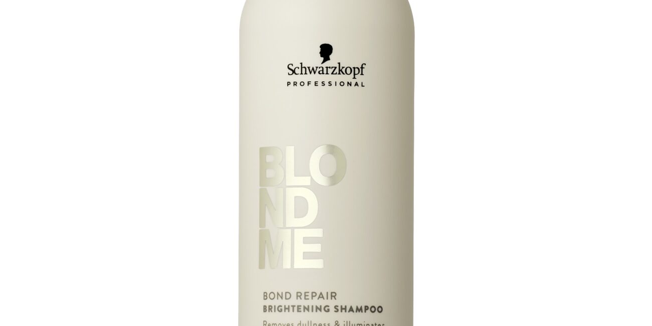 Schwarzkopf BlondMe Bond Repair Brightening - rozświetlający szampon do włosów blond, 300ml