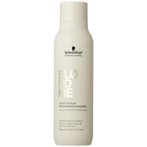 Schwarzkopf BlondMe Bond Repair Brightening - rozświetlający szampon do włosów blond, 300ml