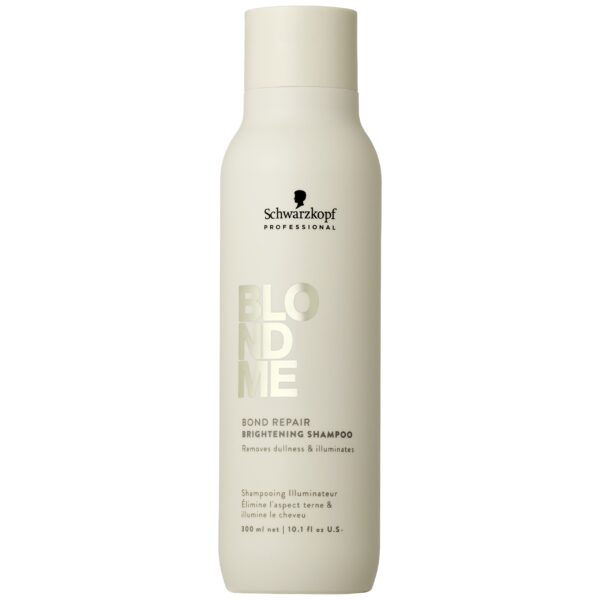 Schwarzkopf BlondMe Bond Repair Brightening - rozświetlający szampon do włosów blond, 300ml