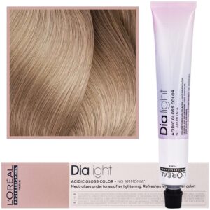 Loreal Dia Light - profesjonalna farba do włosów, 50ml 10.23 Bardzo Jasny Blond Opalizująco-Złocisty Milkshake