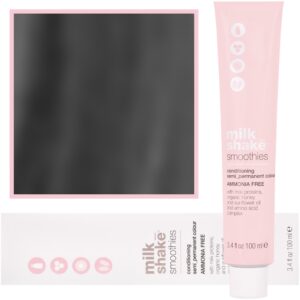 Milk Shake Smoothie Semi-Perm - farba do włosów bez amoniaku 100ml, paleta kolorów 7,1 | 7A || Średni Popielaty Blond