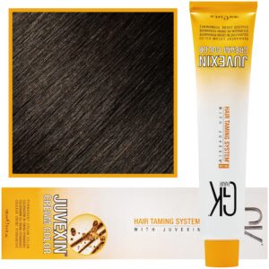 GK Hair Juvexin - farba do koloryzacji włosów z keratyną, 100ml 4 | Brązowy