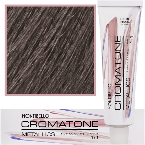 Montibello Cromatone Metallics, wielofunkcyjna farba do włosów 60 ml 6,21 M | Popielaty Perłowy Ciemny Blond