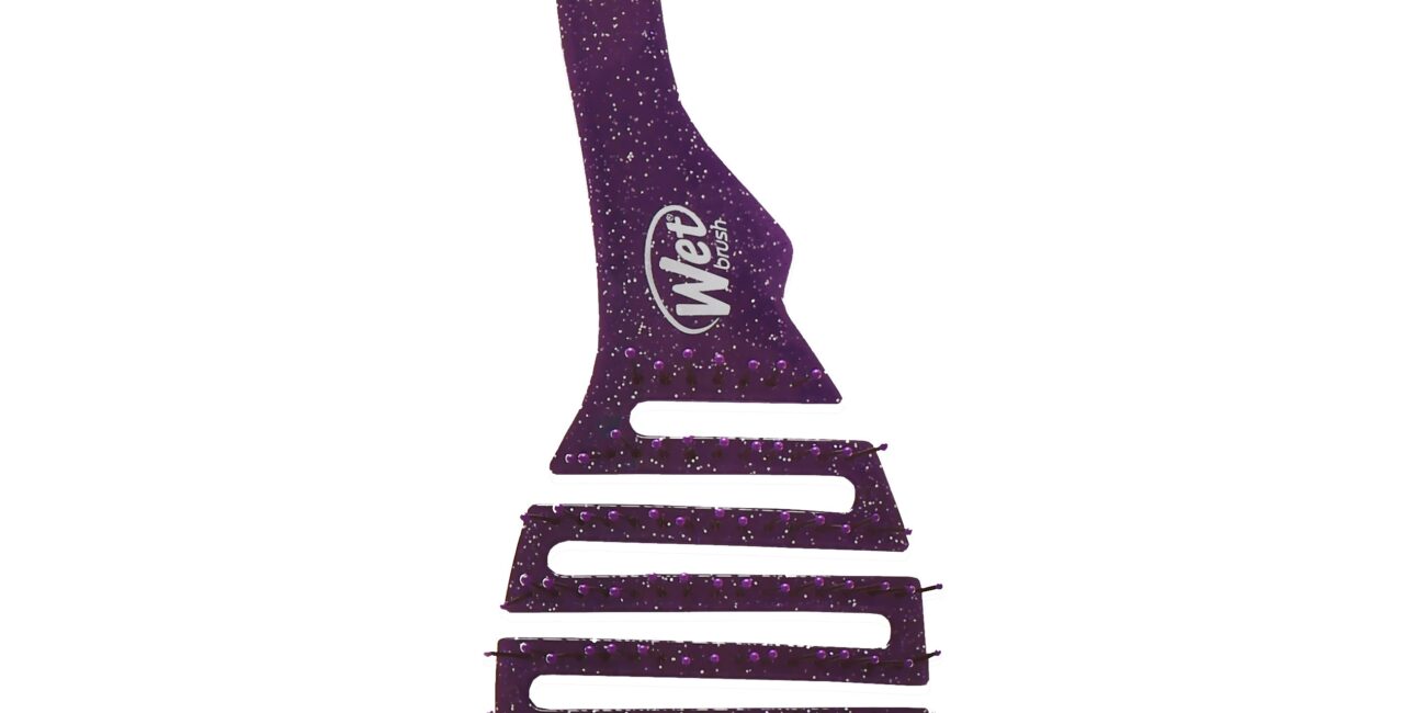 Wet Brush Shower Detangler - szczotka do włosów pod prysznic, różne kolory Glitter Purple | Fioletowy