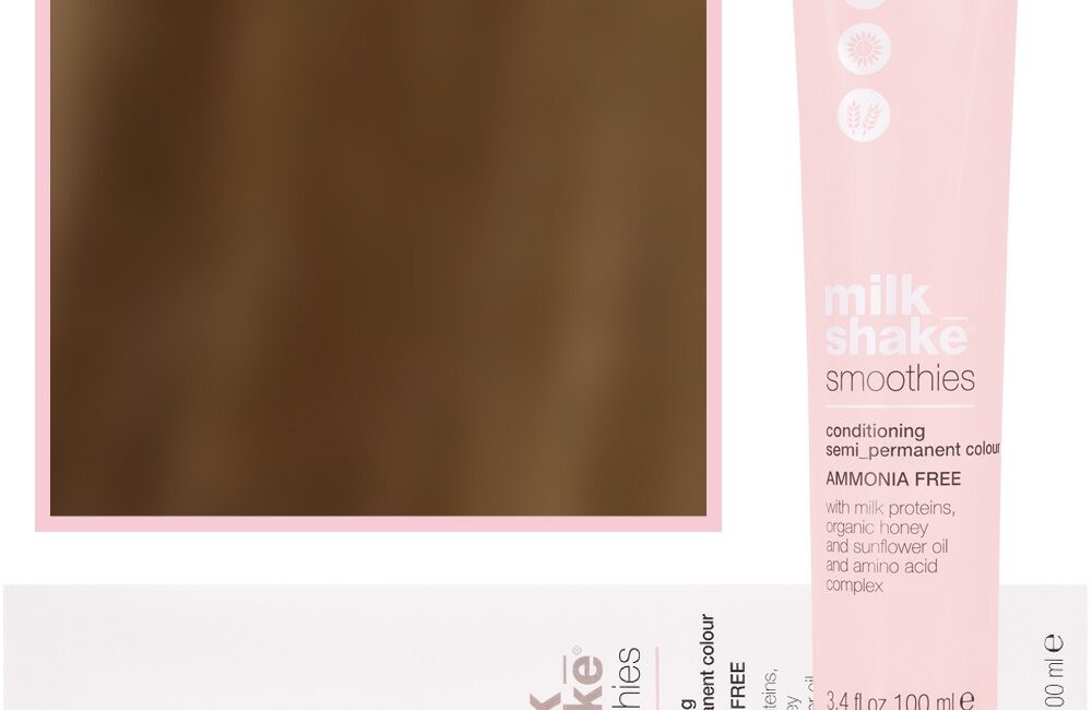 Milk Shake Smoothie Semi-Perm - farba do włosów bez amoniaku 100ml, paleta kolorów 6,13 | 6AG || Ciemny Złocisty Popielaty Blond