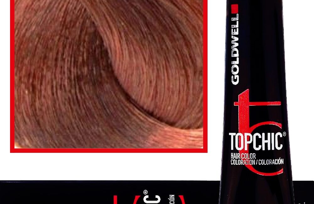 Goldwell Topchic - profesjonalna farba do włosów, 60ml 7-KR Średni Miedziany Czerwony Brąz